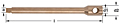 Image of a bronze metal extension bar with dimensions labeled. The rod has a square tip on the left end, suitable for sockets, and the right side features a cylinder wider than the bar with a hole for insertion of a sliding bar. Key dimensions of a, d1, d